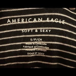 scoop neck, american eagle soft and sexy, long sleeve shirt.